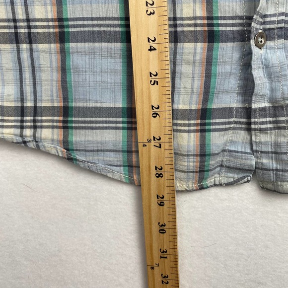 G.H.Bass & Co. Men's Size M Fitted Plaid Long Sleeve Button Down Shirt‎ Cotton - Picture 6 of 8